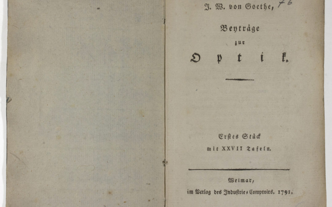 Goethe: Beyträge zur Optik