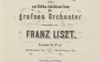 Franz Liszt: Fest-Marsch zur Göthe Jubileum-Feier